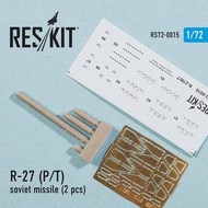  ResKit  1/72 R-27 Р/T soviet missile (x 2 pcs) OUT OF STOCK IN US, HIGHER PRICED SOURCED IN EUROPE RS72-0015