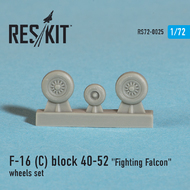  ResKit  1/72 Lockheed-Martin F-16C block 40-52 'Fighting Falcon' wheels set OUT OF STOCK IN US, HIGHER PRICED SOURCED IN EUROPE RS72-0025