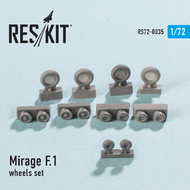  ResKit  1/72 Dassault Mirage F.1 wheels set OUT OF STOCK IN US, HIGHER PRICED SOURCED IN EUROPE RS72-0035