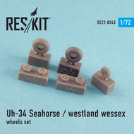  ResKit  1/72 Sikorsky UH-34 Seahorse / Westland Wessex (all versions) wheels set OUT OF STOCK IN US, HIGHER PRICED SOURCED IN EUROPE RS72-0043