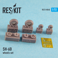  ResKit  1/72 Sikorsky SH-60 (all versions) wheels set (1/72) OUT OF STOCK IN US, HIGHER PRICED SOURCED IN EUROPE RS72-0045