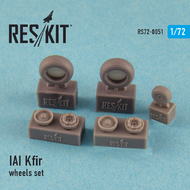  ResKit  1/72 IAI C-2/C-7 Kfir/IAF Kfir C-2/C-7 wheel set OUT OF STOCK IN US, HIGHER PRICED SOURCED IN EUROPE RS72-0051
