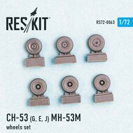  ResKit  1/72 CH-53 (G, E, J) MH-53M wheels set OUT OF STOCK IN US, HIGHER PRICED SOURCED IN EUROPE RS72-0063