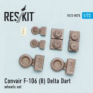 Convair F-106B Delta Dart wheels set OUT OF STOCK IN US, HIGHER PRICED SOURCED IN EUROPE #RS72-0075