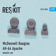  ResKit  1/72 Boeing/Hughes AH-64A/AH-64D Apache wheels set OUT OF STOCK IN US, HIGHER PRICED SOURCED IN EUROPE RS72-0081