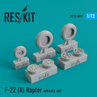  ResKit  1/72 F-22A Raptor wheels set OUT OF STOCK IN US, HIGHER PRICED SOURCED IN EUROPE RS72-0091