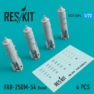  ResKit  1/72 FAB-250--54 Bomb (4 pcs) OUT OF STOCK IN US, HIGHER PRICED SOURCED IN EUROPE RS72-0094