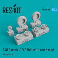  ResKit  1/72 Vought F4U Corsair / Grumman F6F Hellcat Land based wheels set OUT OF STOCK IN US, HIGHER PRICED SOURCED IN EUROPE RS72-0105