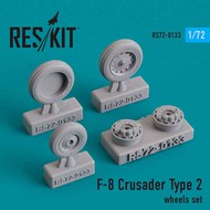  ResKit  1/72 Vought F-8E/F-8J/F-8P Crusader Type 2 wheels set OUT OF STOCK IN US, HIGHER PRICED SOURCED IN EUROPE RS72-0133