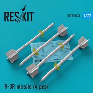 R-3R missile (4 pcs) OUT OF STOCK IN US, HIGHER PRICED SOURCED IN EUROPE #RS72-0136