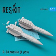  ResKit  1/72 R-33 missile (4 pcs) (Mikoyan MiG-31) OUT OF STOCK IN US, HIGHER PRICED SOURCED IN EUROPE RS72-0143