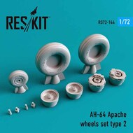  ResKit  1/72 Hughes AH-64A Apache wheels set Type 2 OUT OF STOCK IN US, HIGHER PRICED SOURCED IN EUROPE RS72-0144