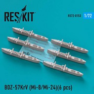  ResKit  1/72 BDZ-57KrV Racks (6 pcs) (Mil Mi-8/Mi-24) OUT OF STOCK IN US, HIGHER PRICED SOURCED IN EUROPE RS72-0153