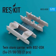  ResKit  1/72 Twin store carrier with BDZ-USK (2pcs) (Su-27/Su-30/Su-33) OUT OF STOCK IN US, HIGHER PRICED SOURCED IN EUROPE RS72-0159