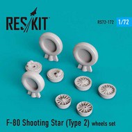 Lockheed F-80 Shooting Star (Type 2) wheels set OUT OF STOCK IN US, HIGHER PRICED SOURCED IN EUROPE #RS72-0172