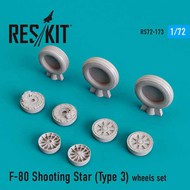 Lockheed F-80 Shooting Star (Type 3) wheels set OUT OF STOCK IN US, HIGHER PRICED SOURCED IN EUROPE #RS72-0173
