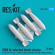 1000lb retarded bomb checks (117 tail-951 tail fuze) OUT OF STOCK IN US, HIGHER PRICED SOURCED IN EUROPE #RS72-0188