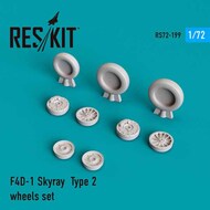  ResKit  1/72 Douglas F4D-1 Skyray Type 2 wheels set OUT OF STOCK IN US, HIGHER PRICED SOURCED IN EUROPE RS72-0199