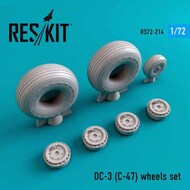  ResKit  1/72 Douglas DC-3 (C-47) wheels set OUT OF STOCK IN US, HIGHER PRICED SOURCED IN EUROPE RS72-0214