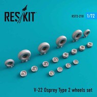  ResKit  1/72 Bell-Boeing V-22 Osprey Type 2 wheels set OUT OF STOCK IN US, HIGHER PRICED SOURCED IN EUROPE RS72-0218
