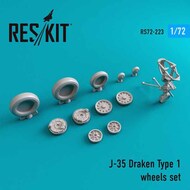  ResKit  1/72 Saab J-35 Draken Type 1 wheels set OUT OF STOCK IN US, HIGHER PRICED SOURCED IN EUROPE RS72-0223