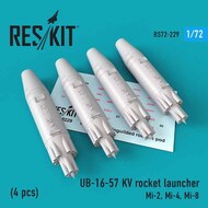  ResKit  1/72 UB-16-57 KV rocket launcher (4 pcs) NiL Mi-2, Mi-4, Mi-8 OUT OF STOCK IN US, HIGHER PRICED SOURCED IN EUROPE RS72-0229
