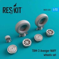  ResKit  1/72 Grumman TBM-3 Avenger Naval based wheels set OUT OF STOCK IN US, HIGHER PRICED SOURCED IN EUROPE RS72-0231