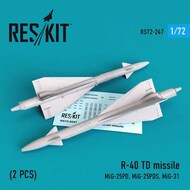 R-40 TD missile (2 PCS) (Mikoyan MiG-25PD, Mikoyan MiG-25PDS, Mikoyan MiG-31) OUT OF STOCK IN US, HIGHER PRICED SOURCED IN EUROPE #RS72-0247