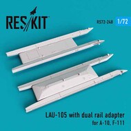  ResKit  1/72 LAU-105 with dual rail adapter (2 PCS) Fairchild A-10A Thunderbolt II, General-Dynamics F-111  Aardvark OUT OF STOCK IN US, HIGHER PRICED SOURCED IN EUROPE RS72-0248