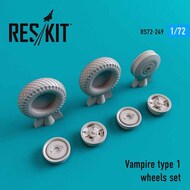 ResKit  1/72 de Havilland Vampire type 1 wheels set OUT OF STOCK IN US, HIGHER PRICED SOURCED IN EUROPE RS72-0249