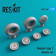 de Havilland Vampire type 2 wheels set OUT OF STOCK IN US, HIGHER PRICED SOURCED IN EUROPE #RS72-0250