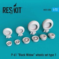  ResKit  1/72 Northrop P-61A/P-61B Black Widow wheels set OUT OF STOCK IN US, HIGHER PRICED SOURCED IN EUROPE RS72-0258