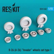  ResKit  1/72 Douglas B-26 (A-26) Invader wheels set type 1 OUT OF STOCK IN US, HIGHER PRICED SOURCED IN EUROPE RS72-0260