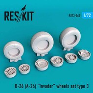  ResKit  1/72 Douglas B-26 (A-26) Invader wheels set type 3 OUT OF STOCK IN US, HIGHER PRICED SOURCED IN EUROPE RS72-0262