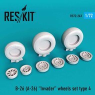  ResKit  1/72 Douglas B-26 (A-26) Invader type 4 wheels set OUT OF STOCK IN US, HIGHER PRICED SOURCED IN EUROPE RS72-0263