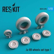 Junkers Ju.88 wheels set type 1 OUT OF STOCK IN US, HIGHER PRICED SOURCED IN EUROPE #RS72-0270