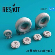 Junkers Ju.88 wheels set type 2 OUT OF STOCK IN US, HIGHER PRICED SOURCED IN EUROPE #RS72-0271