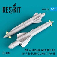 Kh-23 missile with APU-68 (2 pcs) OUT OF STOCK IN US, HIGHER PRICED SOURCED IN EUROPE #RS72-0279
