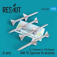 AIM-7E Sparrow III missiles (4pcs) (F-4 Phantom II, F-3H Demon) OUT OF STOCK IN US, HIGHER PRICED SOURCED IN EUROPE #RS72-0320