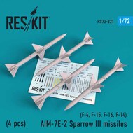 AIM-7E-2 Sparrow III missiles (4pcs) (F-4, F-15, F-16, F-14) OUT OF STOCK IN US, HIGHER PRICED SOURCED IN EUROPE #RS72-0321