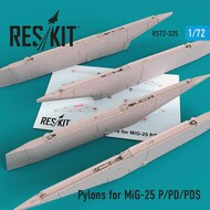 Pylons for Mikoyan MiG-25P/MiG-25PD/MiG-25PDS OUT OF STOCK IN US, HIGHER PRICED SOURCED IN EUROPE #RS72-0325