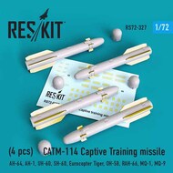  ResKit  1/72 CATM-114 Captive Training missile (4 pcs) (AH-64, AH-1, UH-60, SH-60, Eurocopter Tiger, OH-58, RAH-66, MQ-1, MQ-9) OUT OF STOCK IN US, HIGHER PRICED SOURCED IN EUROPE RS72-0327