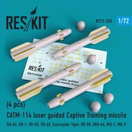  ResKit  1/72 CATM-114 laser guided Captive Training missile (4 pcs) (AH-64, AH-1, UH-60, SH-60, Eurocopter Tiger, OH-58, RAH-66, MQ-1, MQ-9) OUT OF STOCK IN US, HIGHER PRICED SOURCED IN EUROPE RS72-0328