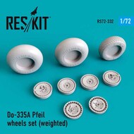 Dornier Do.335A Pfeil wheels set (weighted) OUT OF STOCK IN US, HIGHER PRICED SOURCED IN EUROPE #RS72-0332