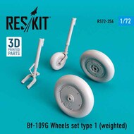 Messerschmitt Bf.109G Wheels set type 1 (weighted) OUT OF STOCK IN US, HIGHER PRICED SOURCED IN EUROPE #RS72-0356