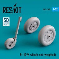  ResKit  1/72 Messerschmitt Bf.109K wheels set (weighted) AML, AZ model, Amodel OUT OF STOCK IN US, HIGHER PRICED SOURCED IN EUROPE RS72-0360