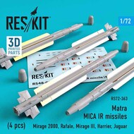 Matra MICA IR missiles (4 pcs) (Mirage 2000, Rafale, Mirage III, Harrier, Jaguar) OUT OF STOCK IN US, HIGHER PRICED SOURCED IN EUROPE #RS72-0363