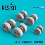 Tupolev Tu-134 wheels set (weighted) OUT OF STOCK IN US, HIGHER PRICED SOURCED IN EUROPE #RS72-0371