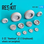  ResKit  1/72 Grumman E-2C Hawkeye (C-2 Greyhound) wheels set (weighted) OUT OF STOCK IN US, HIGHER PRICED SOURCED IN EUROPE RS72-0383