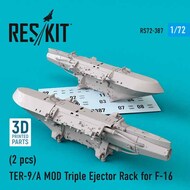  ResKit  1/72 TER-9/A MOD Triple Ejector Rack for F-16 (2 pcs) (3D Printing) OUT OF STOCK IN US, HIGHER PRICED SOURCED IN EUROPE RS72-0387